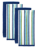 T-fal Textiles 4 Pack Solid & Stripe