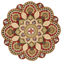 SAFAVIEH Handmade Novelty Sheyla Ornate Flower Wool Rug