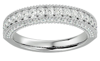 1 Carat Moissanite Wedding Band