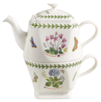 Square Individual Teapot w/Square Cup Botanic Garden