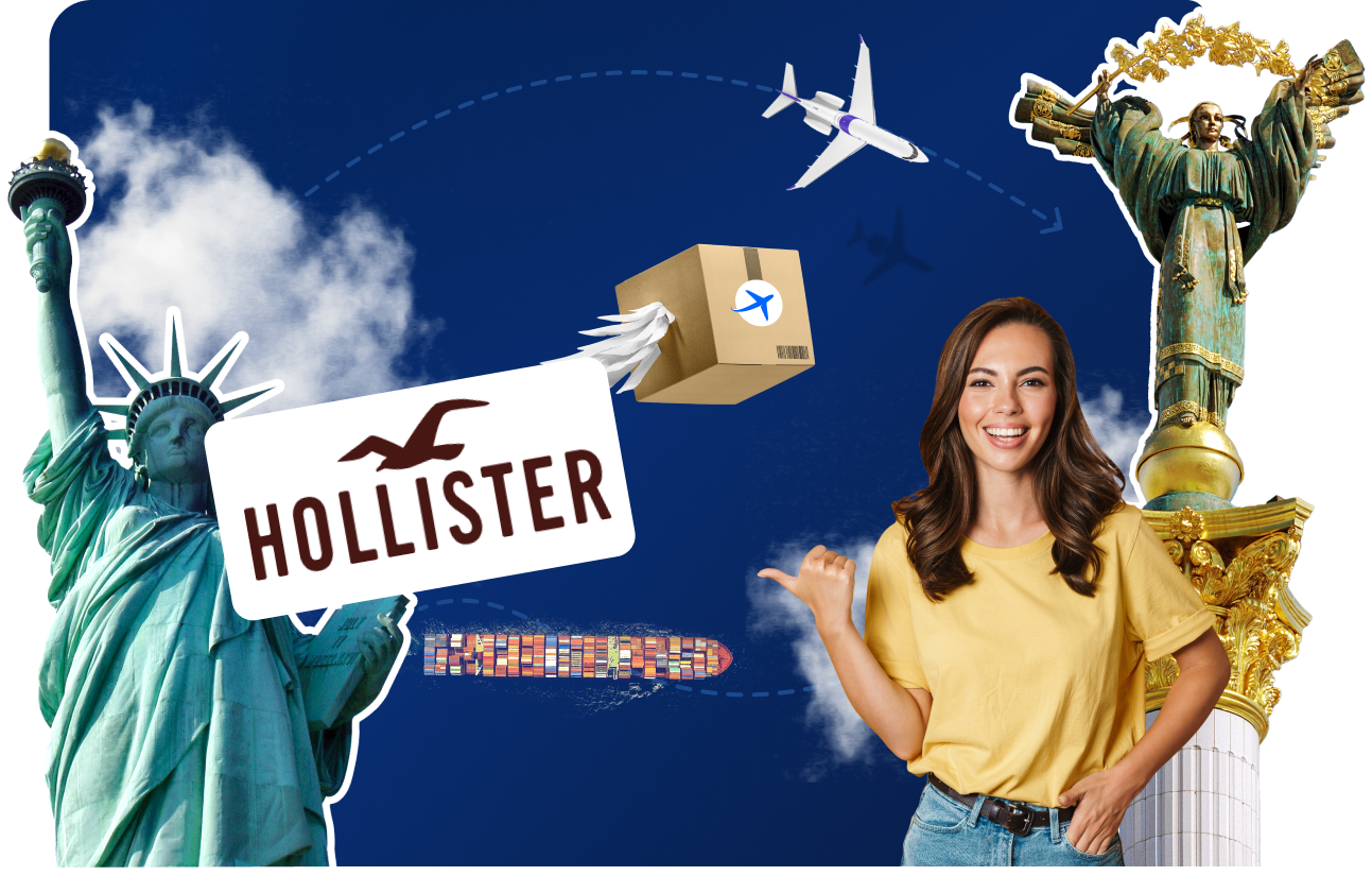 Доставка товаров с HOLLISTER&nbsp;в&nbsp;Украину