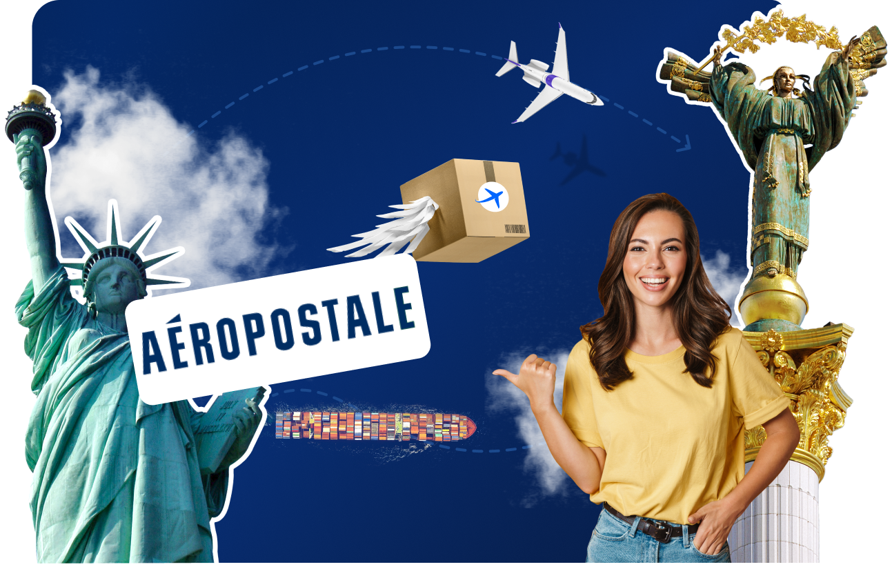 Доставка товарів з Aeropostale&nbsp;в&nbsp;Україну