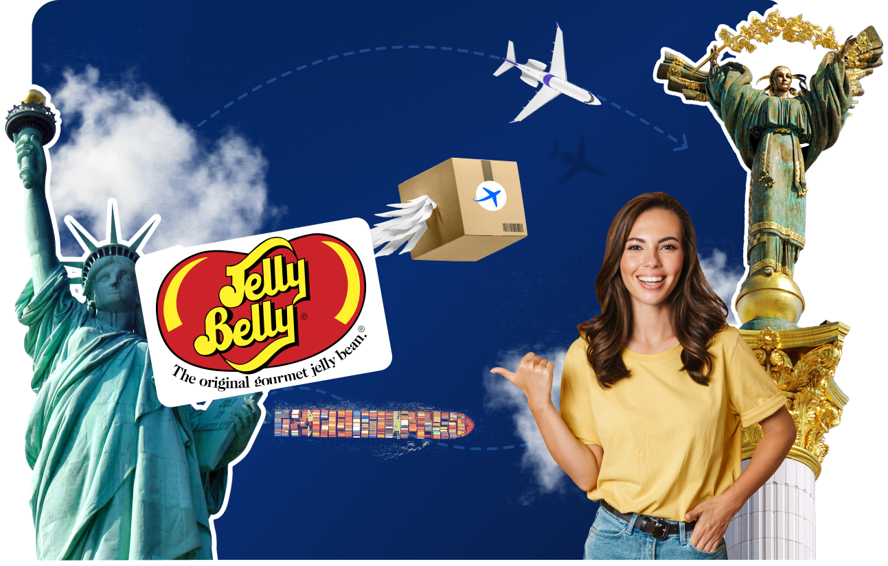 Доставка товаров с Jelly Belly&nbsp;в&nbsp;Украину