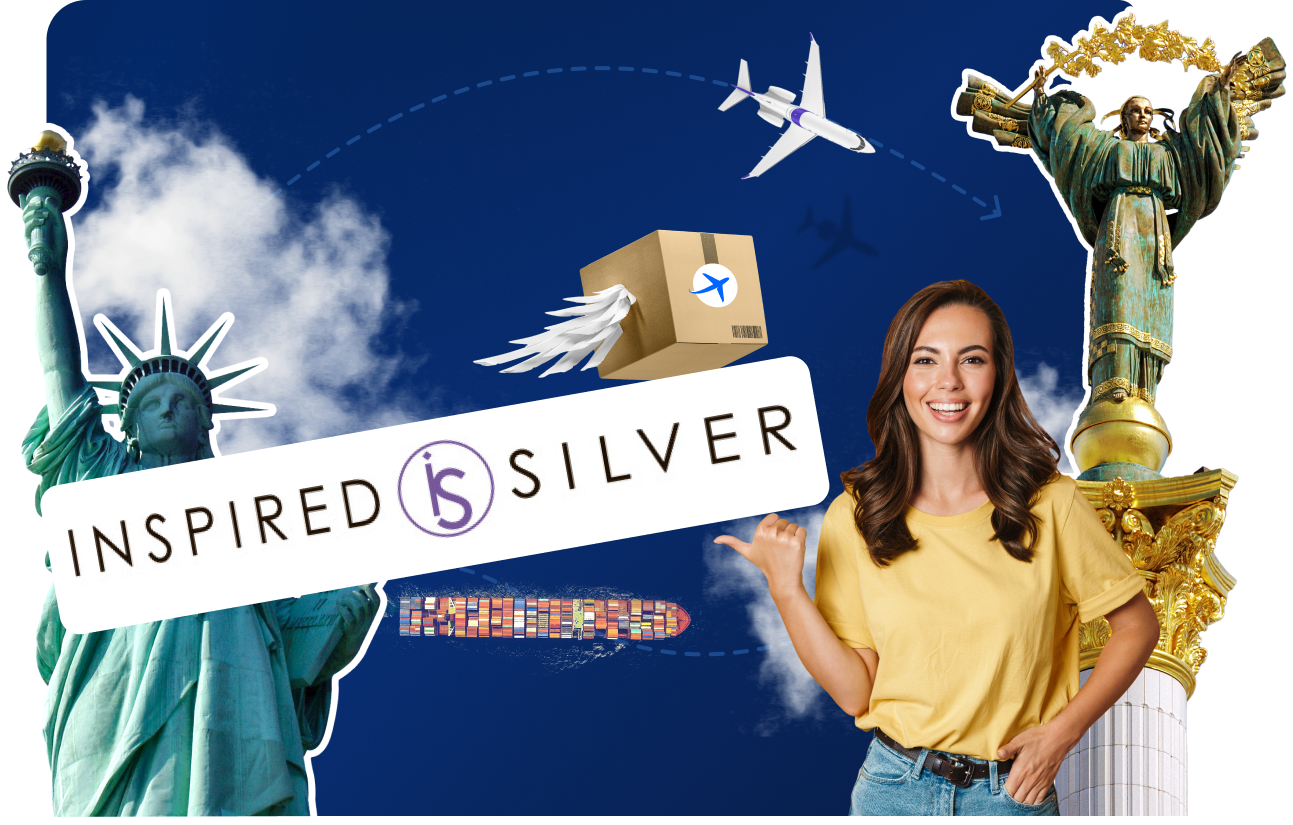 Доставка товарів з INSPIRED SILVER в Україну