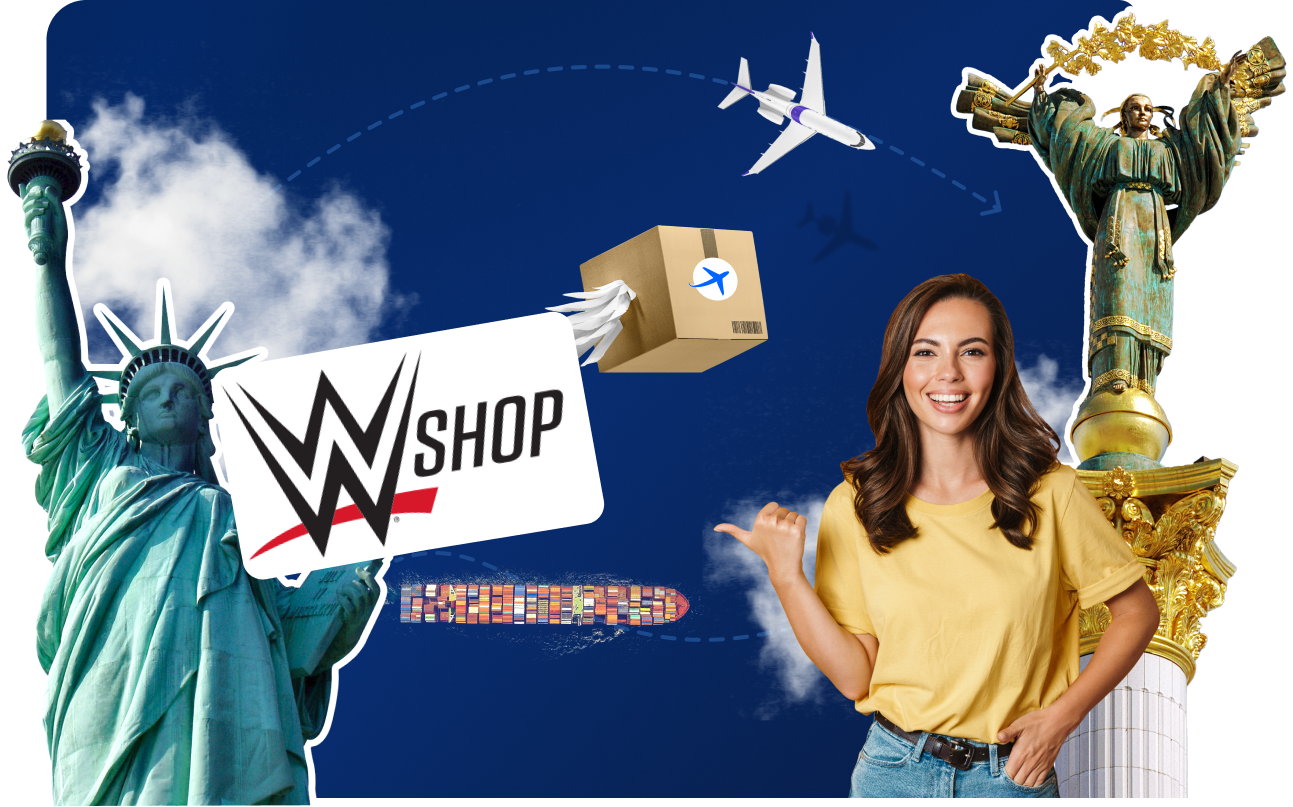 Доставка товаров с WWE Shop&nbsp;в&nbsp;Украину