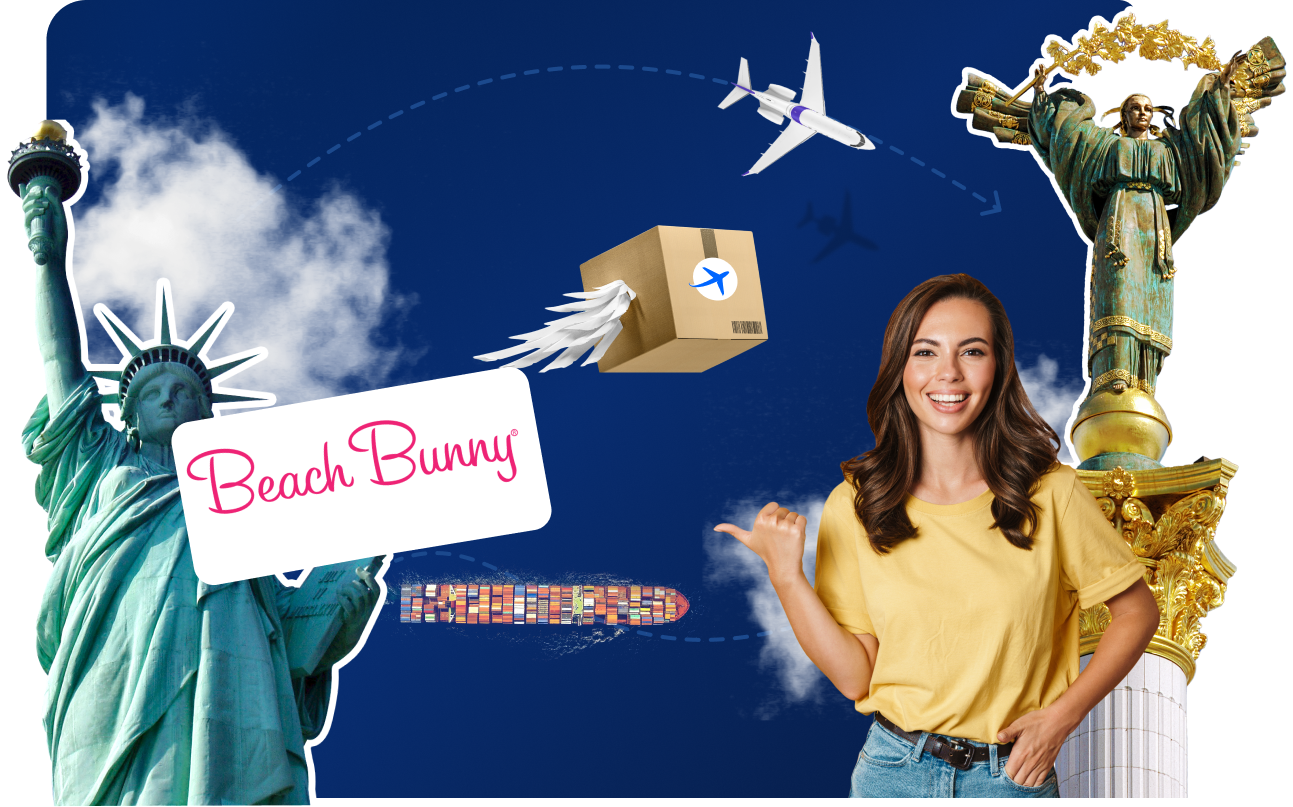 Доставка товаров с Beach Bunny&nbsp;в&nbsp;Украину