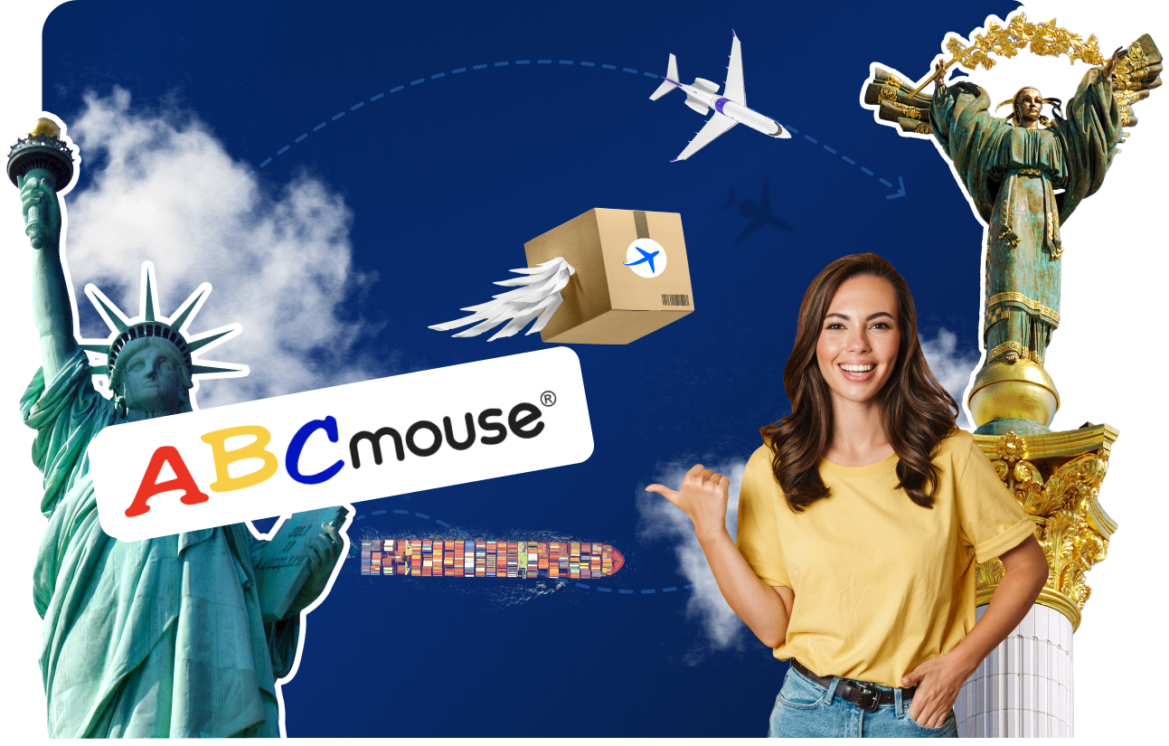 Доставка товарів з ABCmouse в Україну