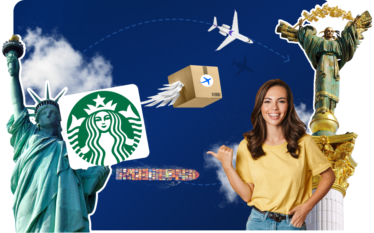 Доставка товарів з&nbsp; Starbucks Store&nbsp;в&nbsp;Україну