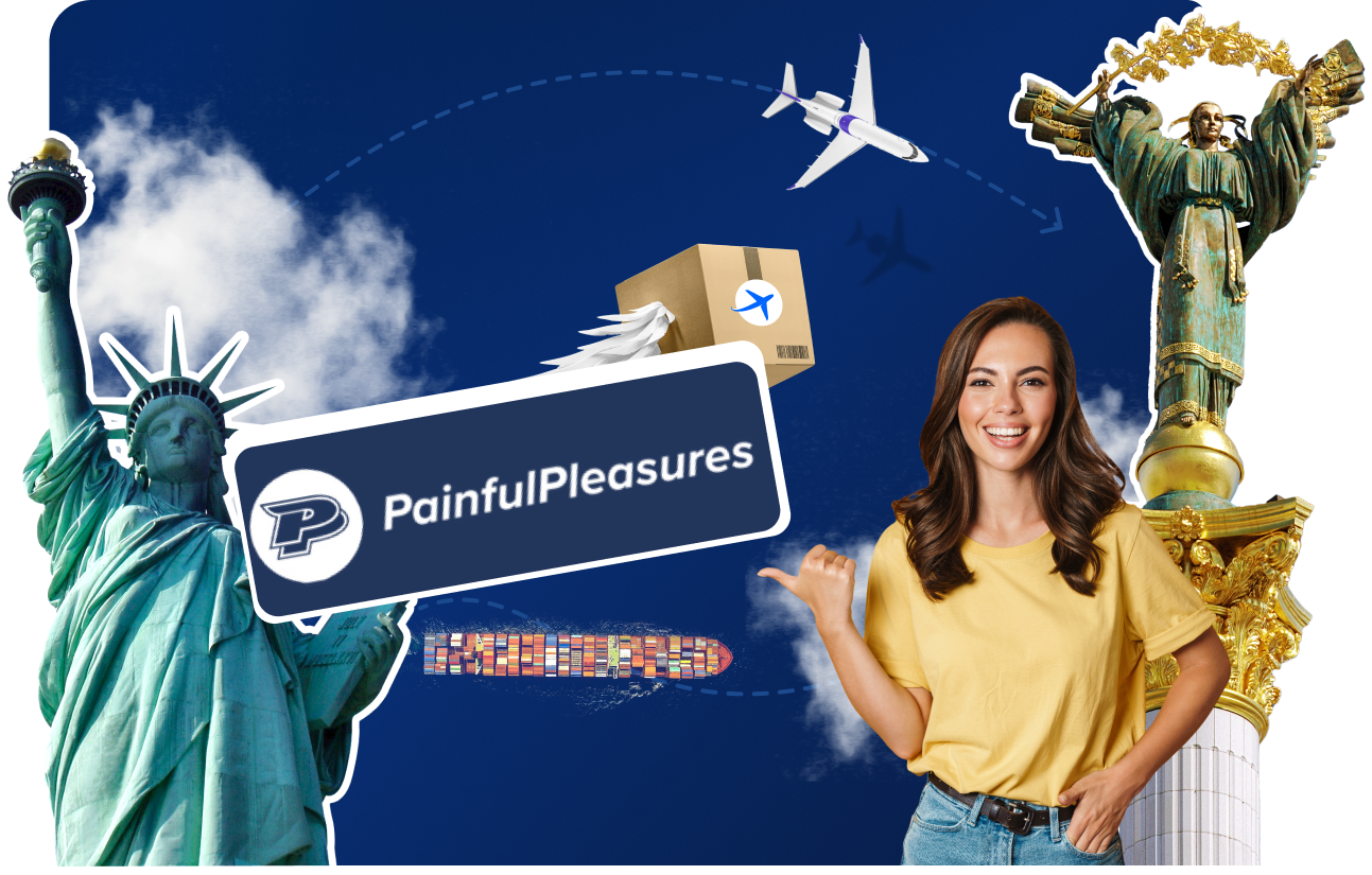 Доставка товаров с PainfulPleasures&nbsp;в&nbsp;Украину
