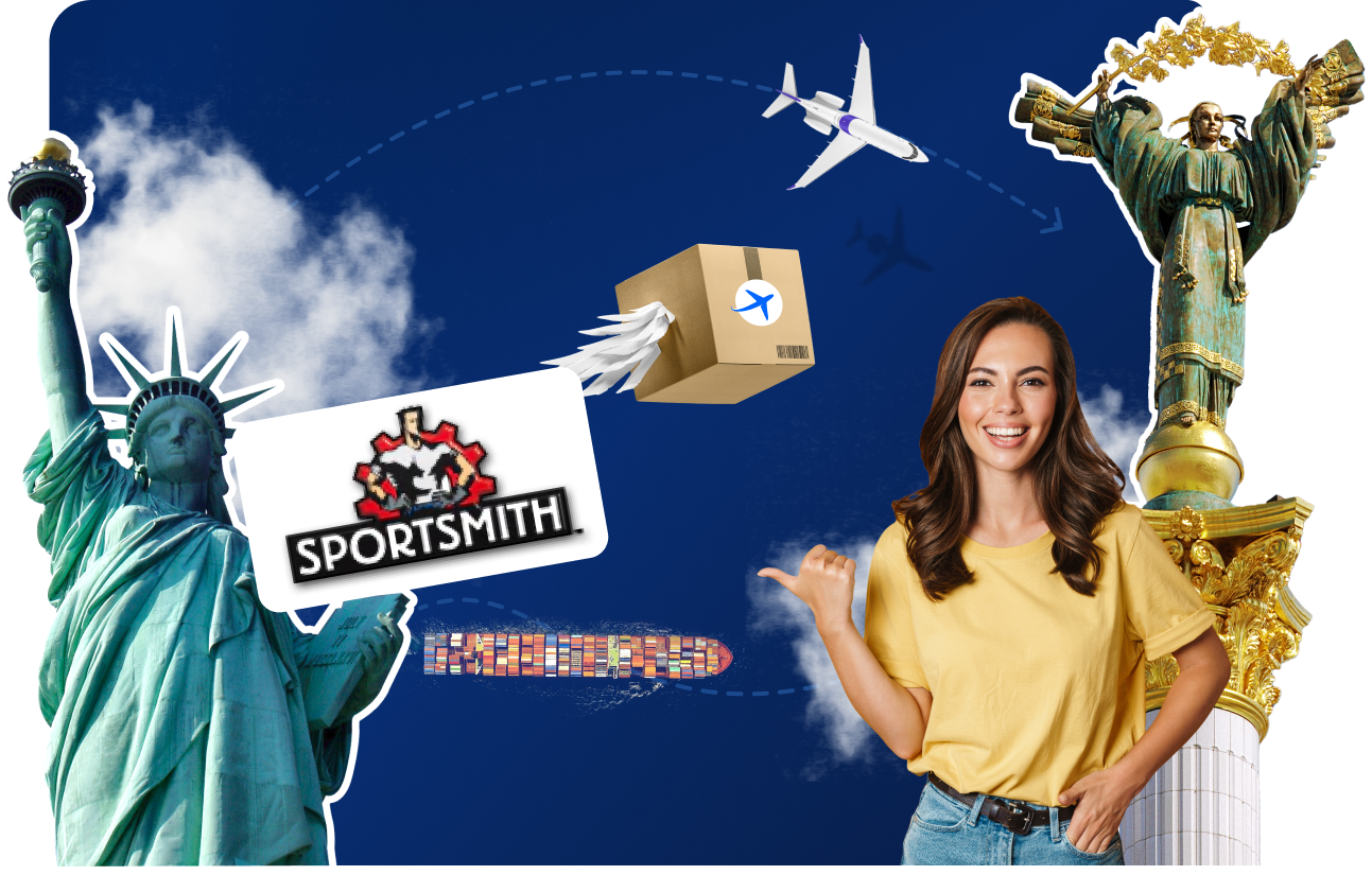 Доставка товарів з Sportsmith в Україну