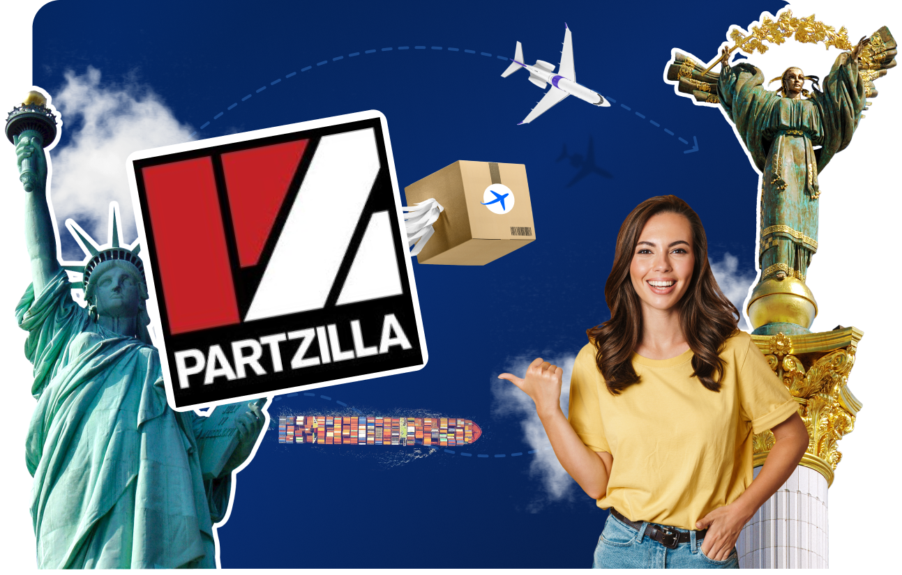 Доставка товаров с Partzilla в Украину