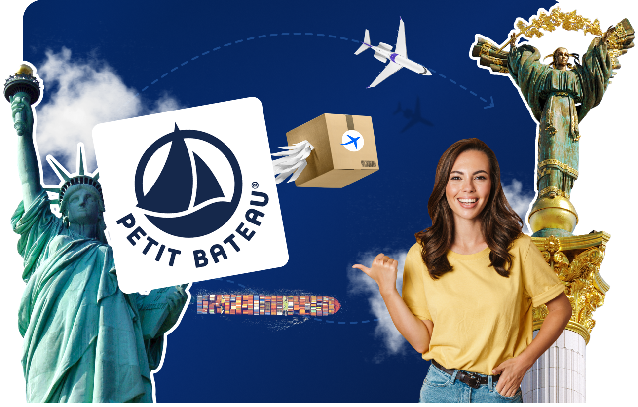 Доставка товаров с PETIT BATEAU&nbsp;в&nbsp;Украину