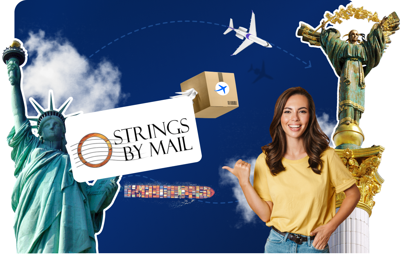 Доставка товарів з Strings By Mail в Україну