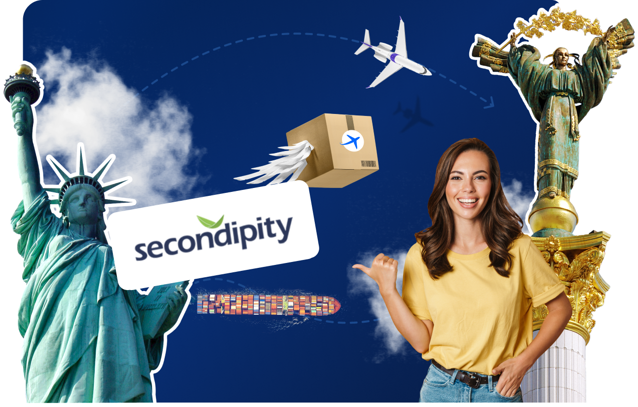 Доставка товаров с secondipity в Украину