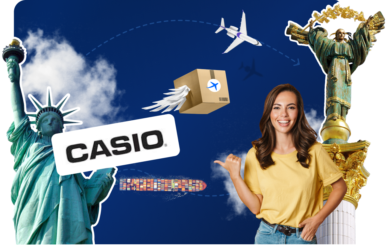 Доставка часов с CASIO&nbsp;в&nbsp;Украину