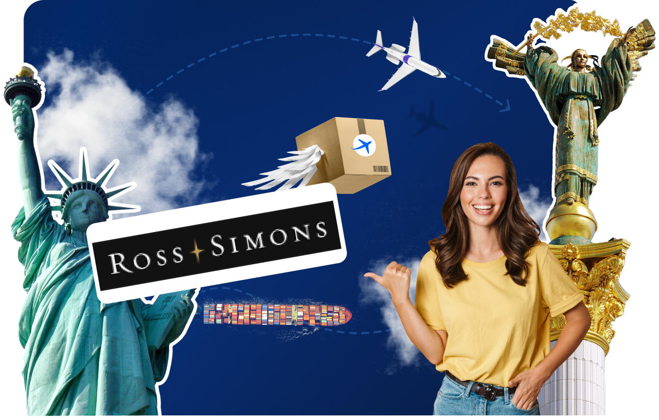 Доставка товарів з&nbsp; Ross Simons&nbsp;в&nbsp;Україну