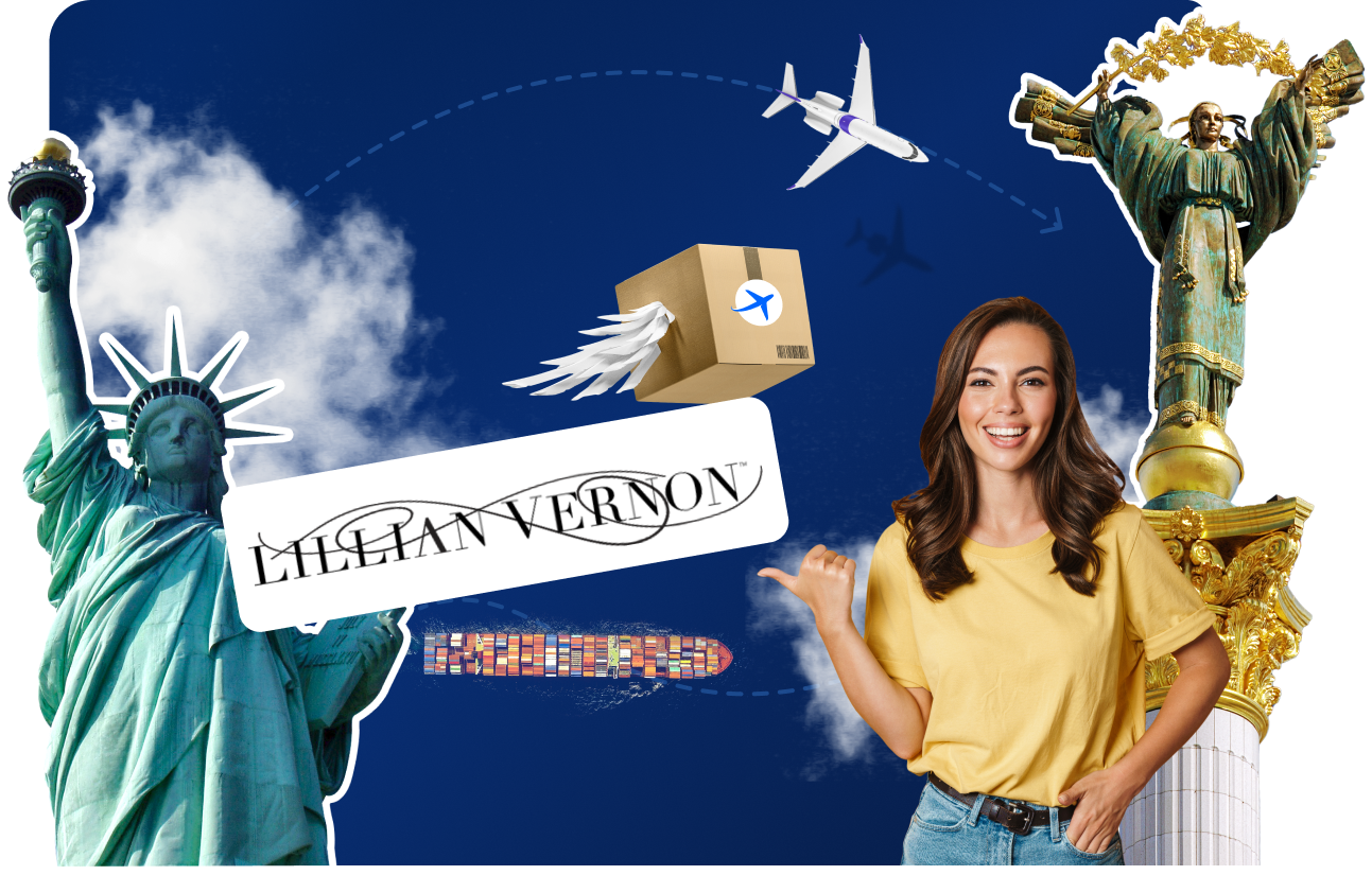 Доставка товарів з Lillian Vernon в Україну