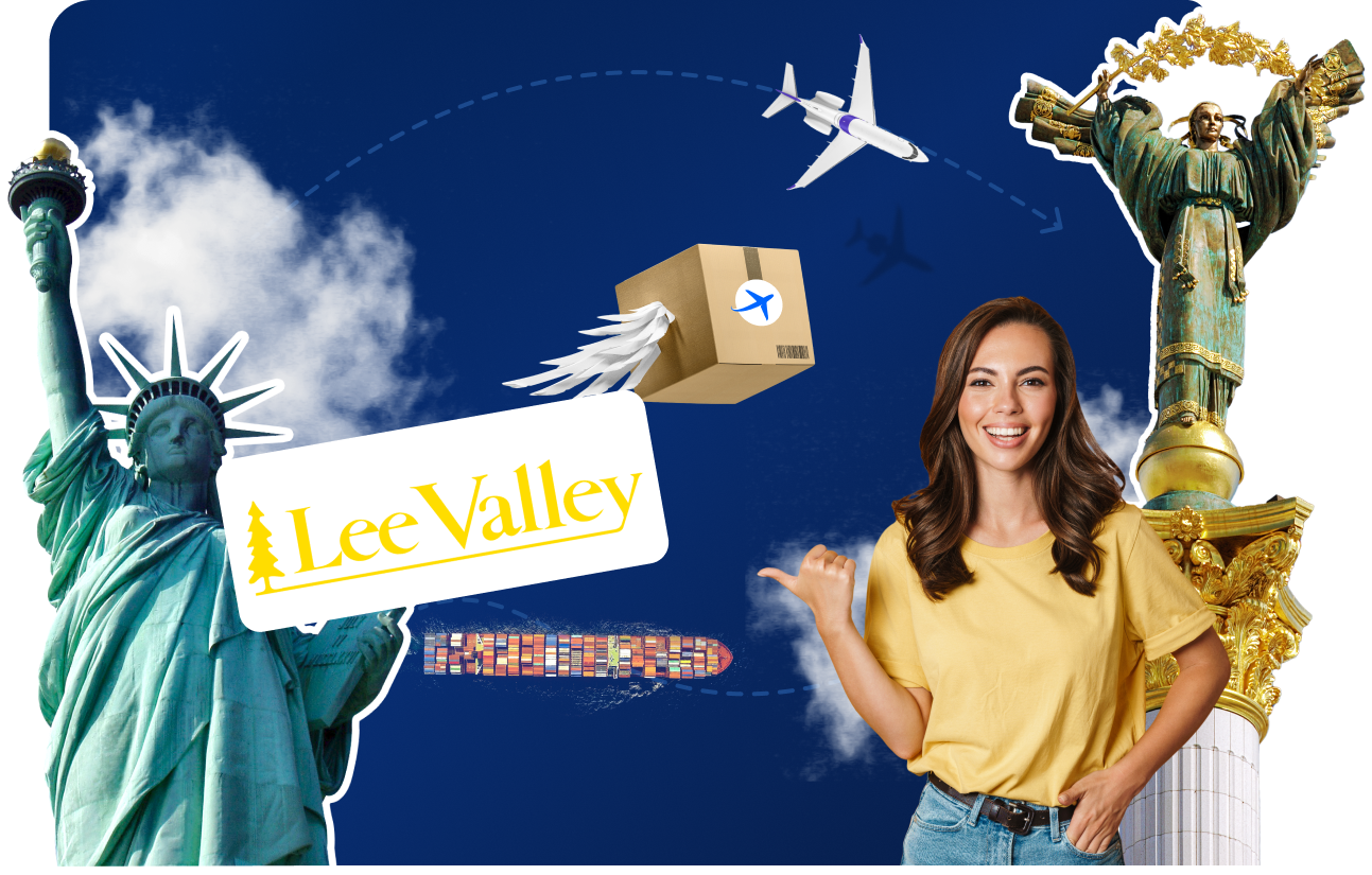 Доставка товаров с LeeValley в Украину