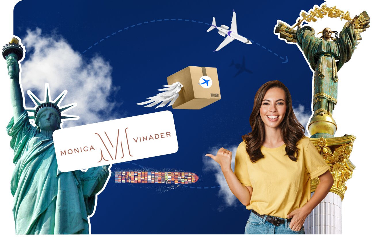 Доставка товарів з Monica Vinader в Україну