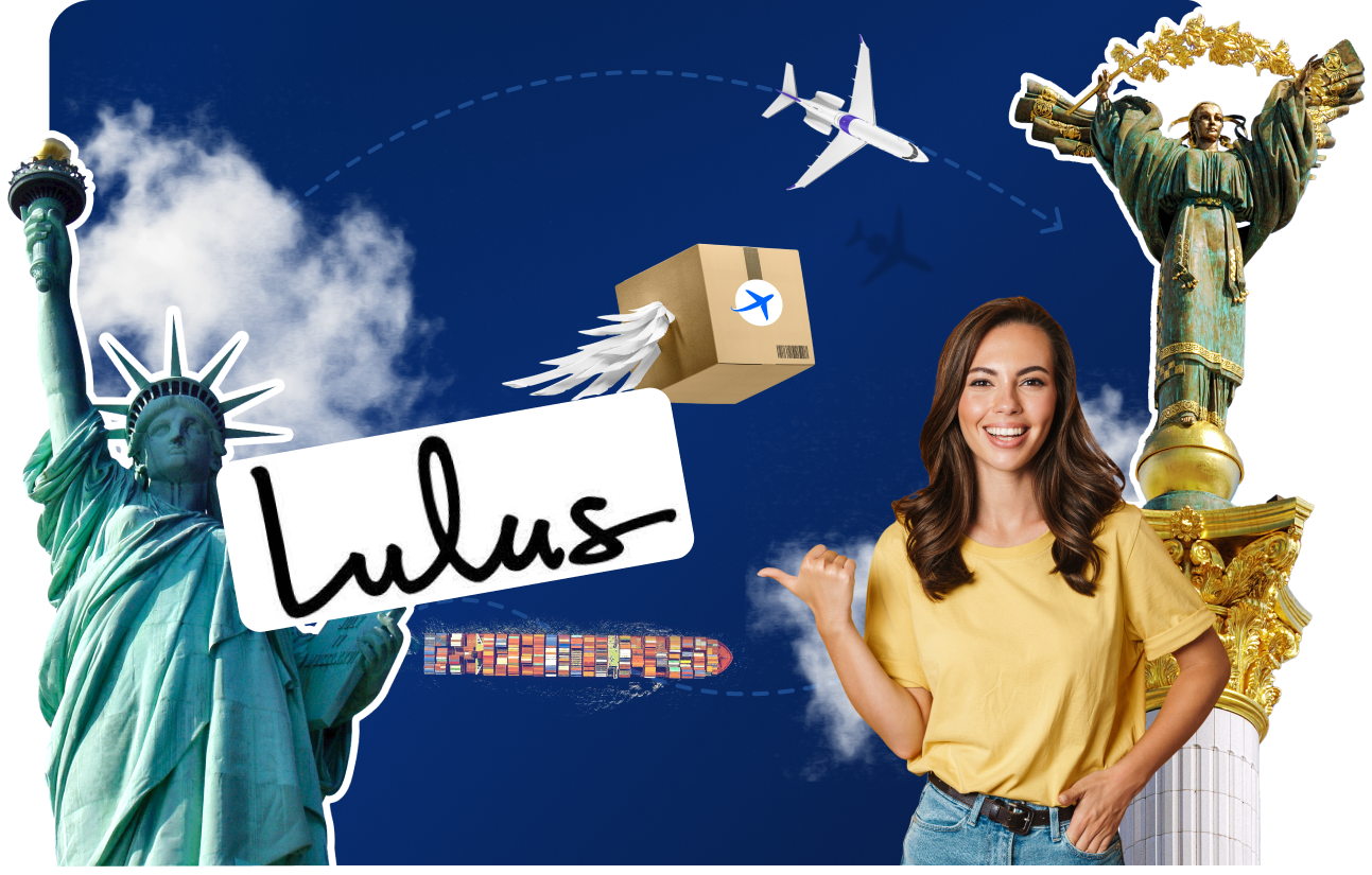 Доставка товаров с Lulus в Украину
