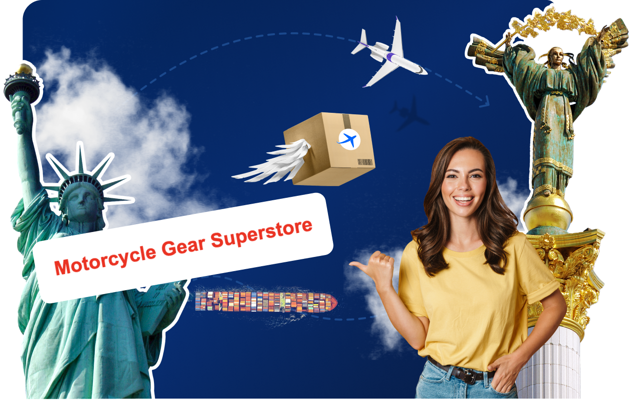 Доставка товаров с Motorcycle Gear Superstore&nbsp;в&nbsp;Украину