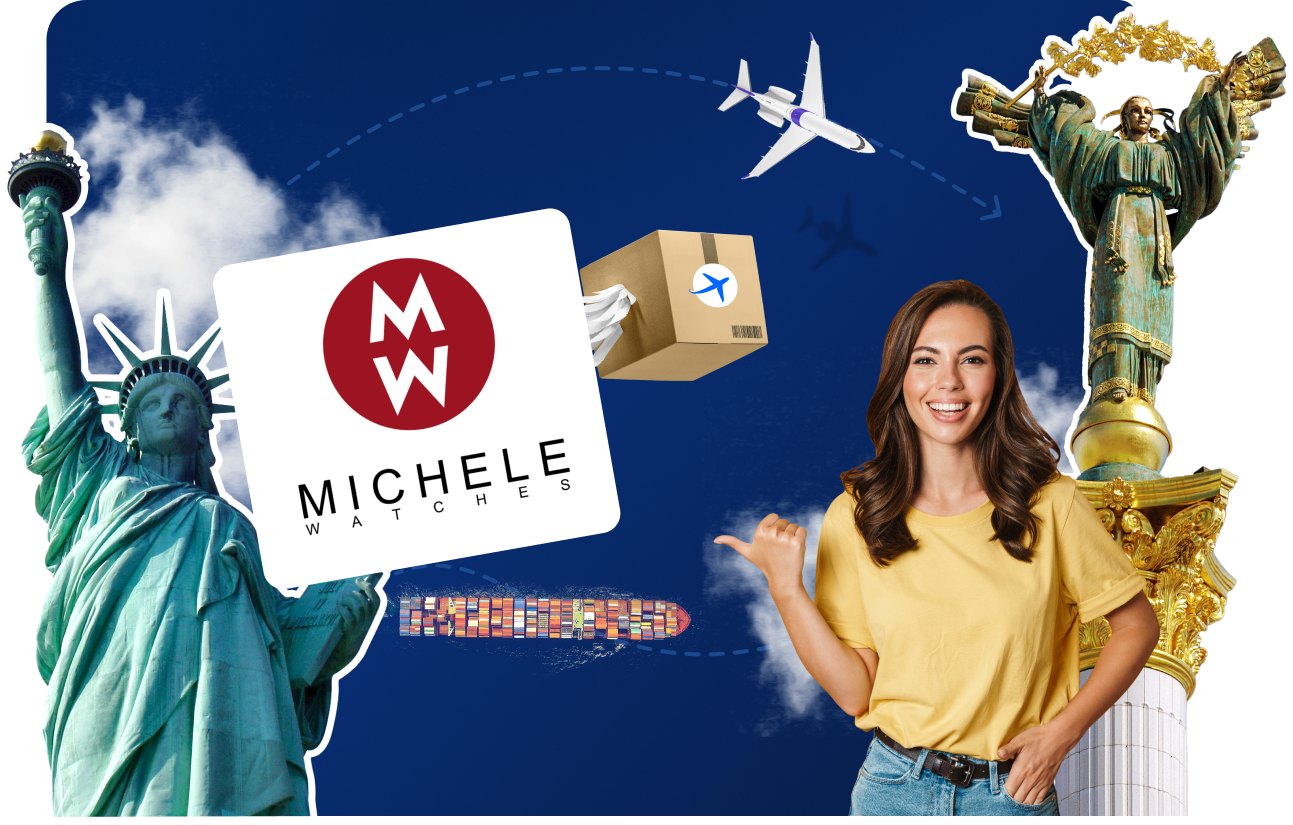 Доставка товарів з Michele в Україну