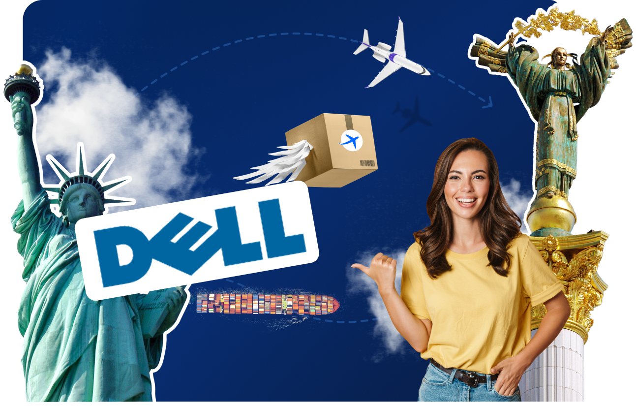 Доставка товарів з Dell&nbsp;в&nbsp;Україну