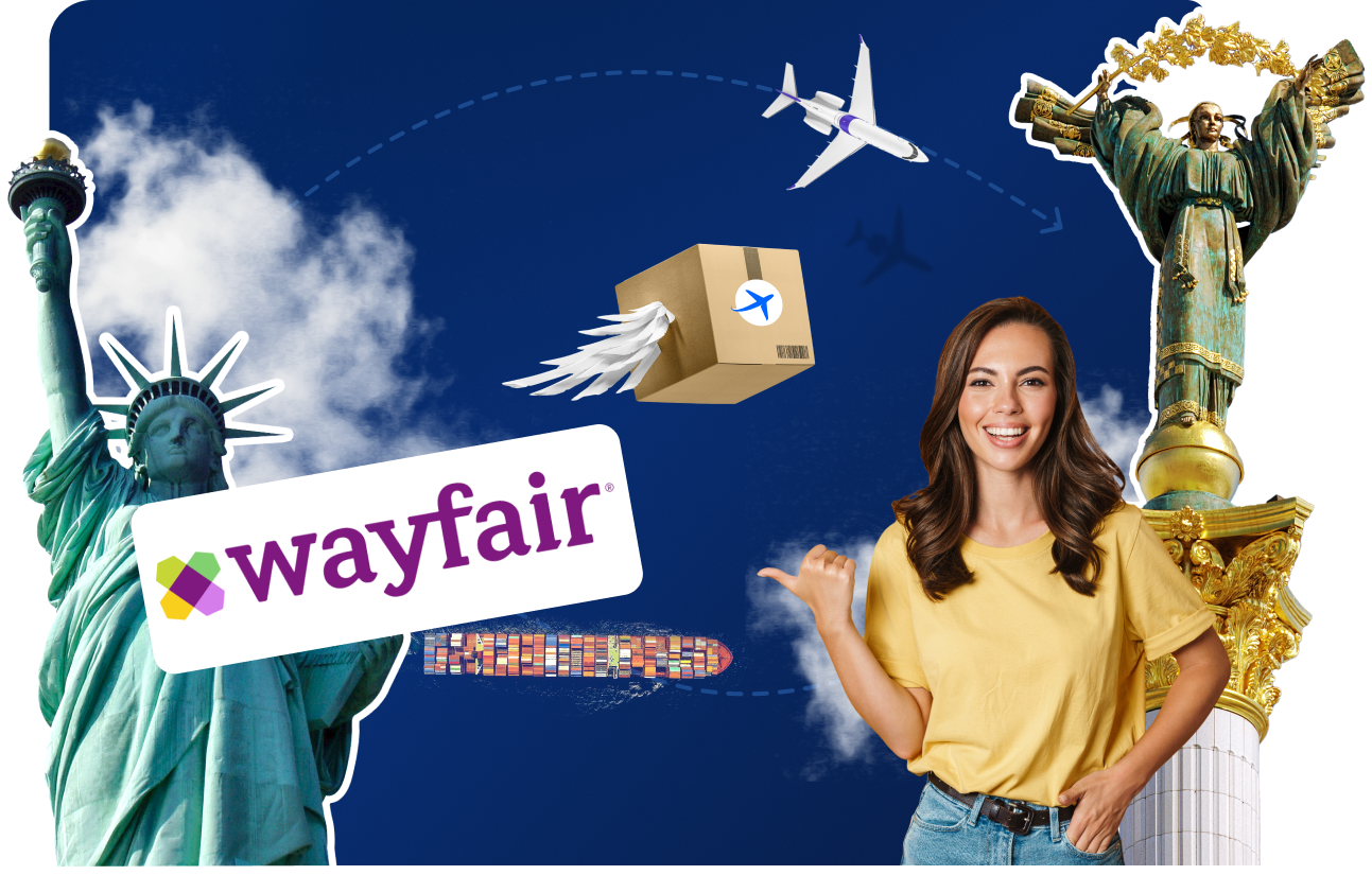 Доставка товарів з Wayfair&nbsp;в&nbsp;Україну