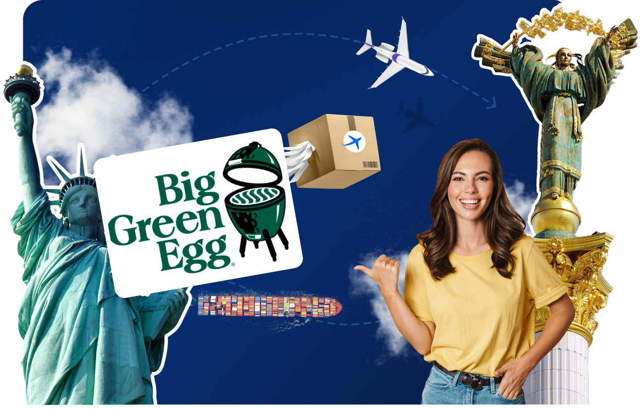 Доставка товаров с Big Green Egg &nbsp;в&nbsp;Украину