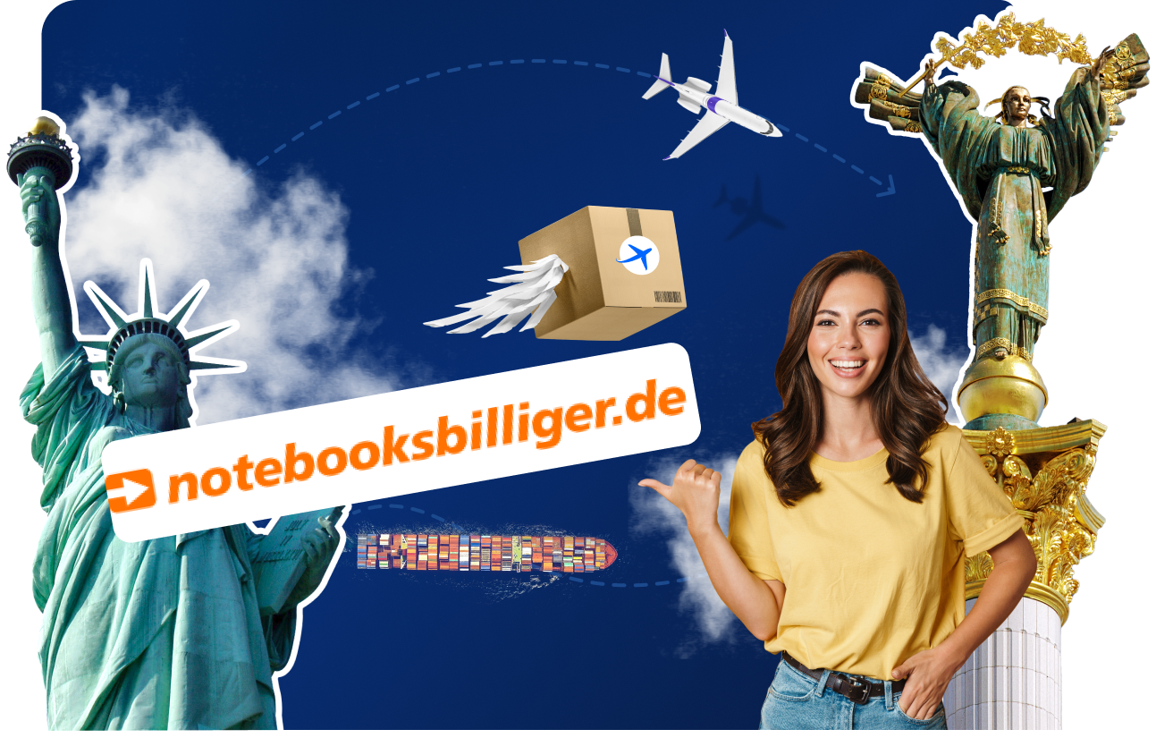 Доставка товарів з Notebooksbilliger в Україну