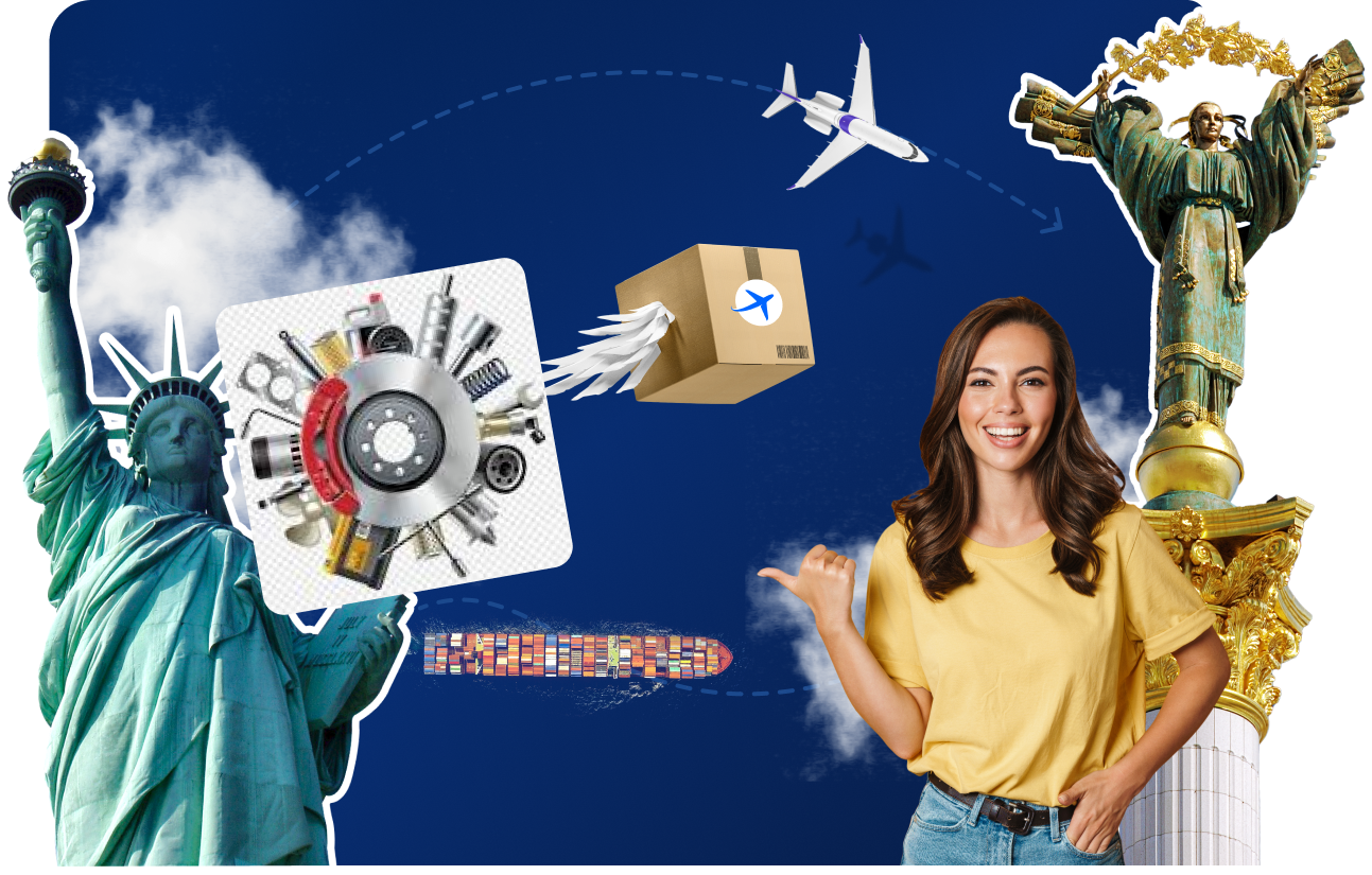 Доставка запчастей для электрокаров с США&nbsp;в&nbsp;Украину