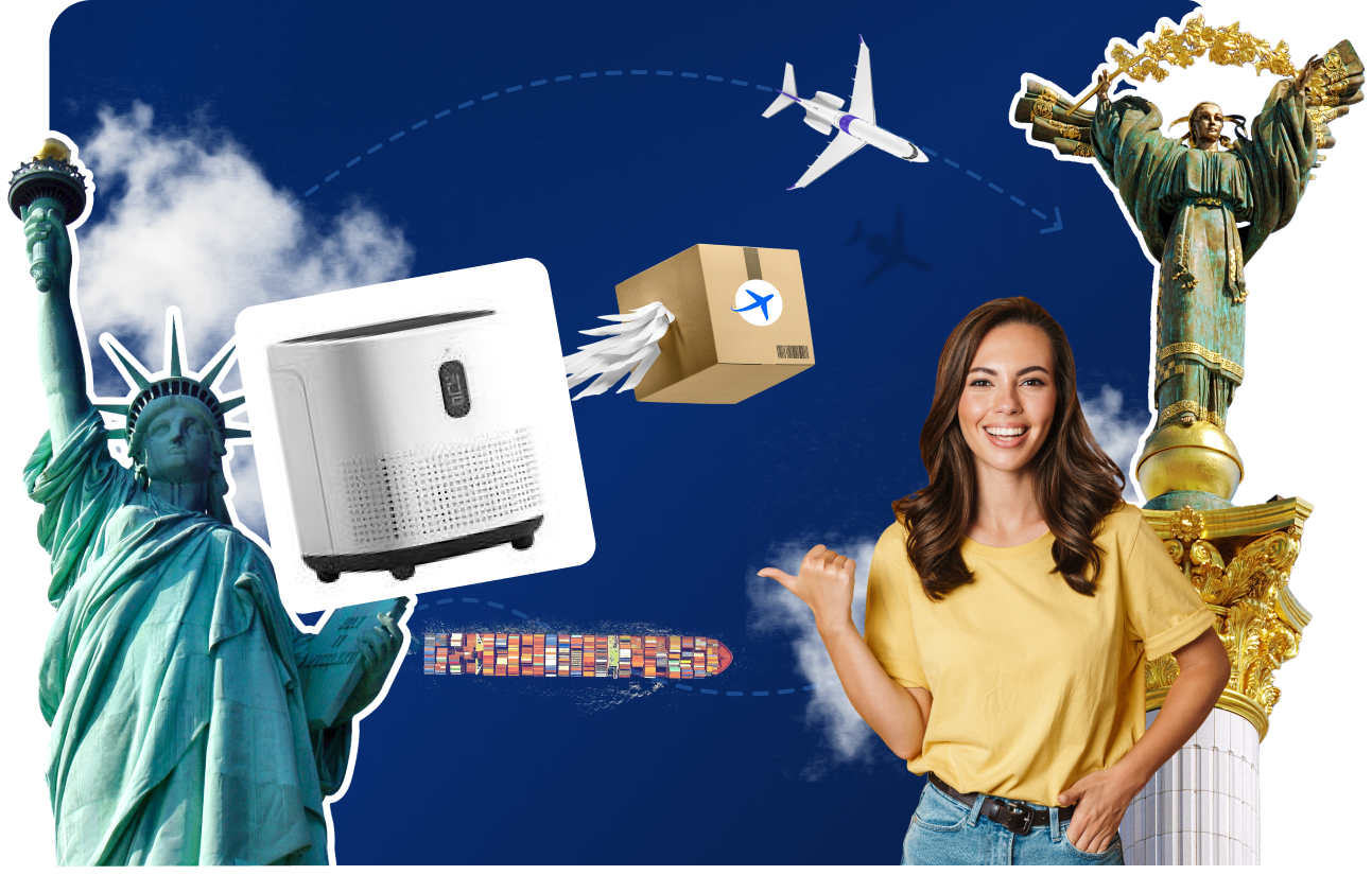 Доставка очиститтелей&nbsp; воздуха из США&nbsp;в&nbsp;Украину