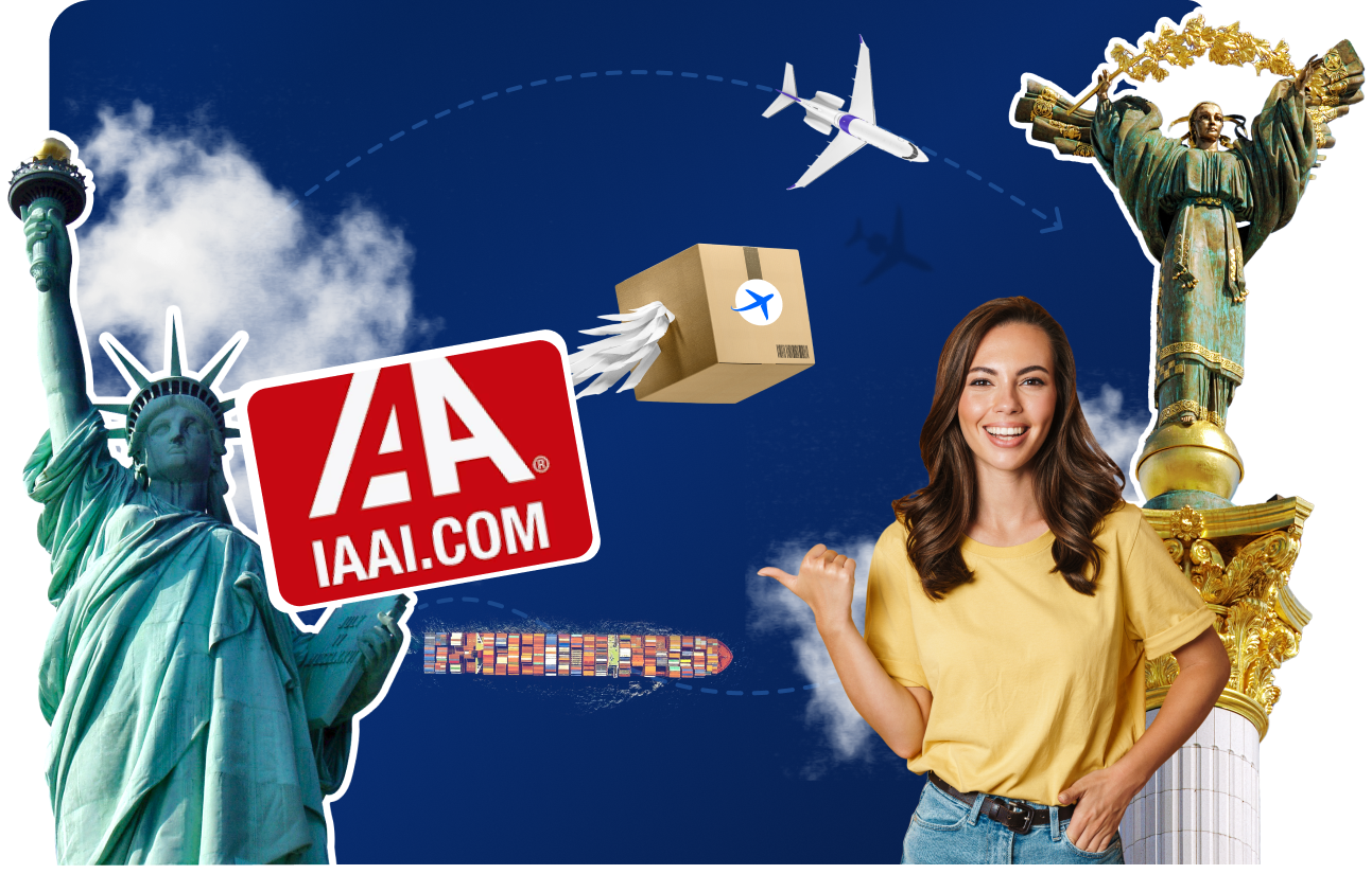 Доставка товарів з&nbsp;IAAI&nbsp;в&nbsp;Україну