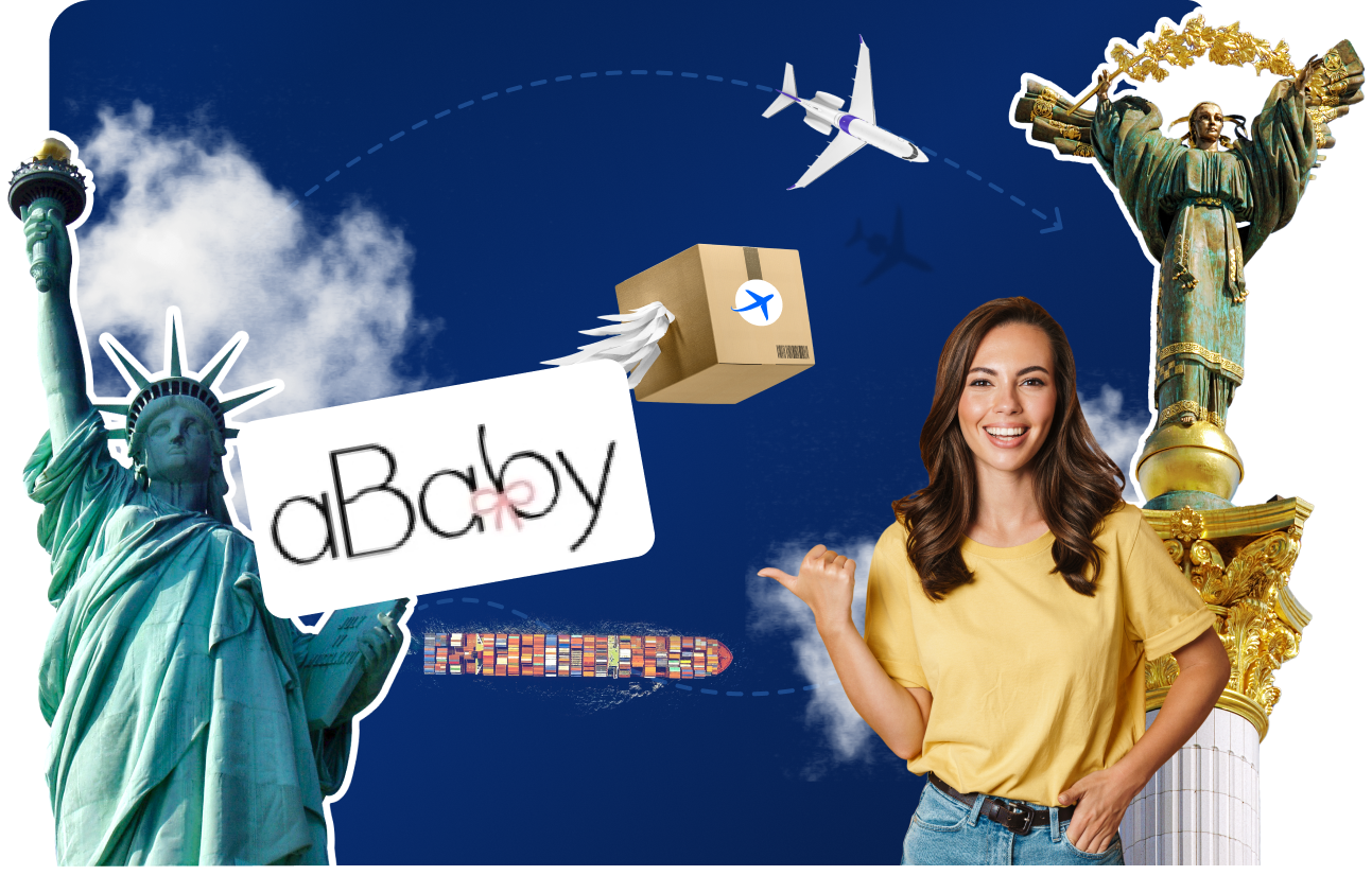Доставка товарів з aBaby&nbsp;в&nbsp;Україну
