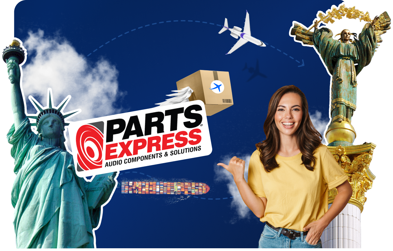 Доставка товарів з Parts Express&nbsp;в&nbsp;Україну